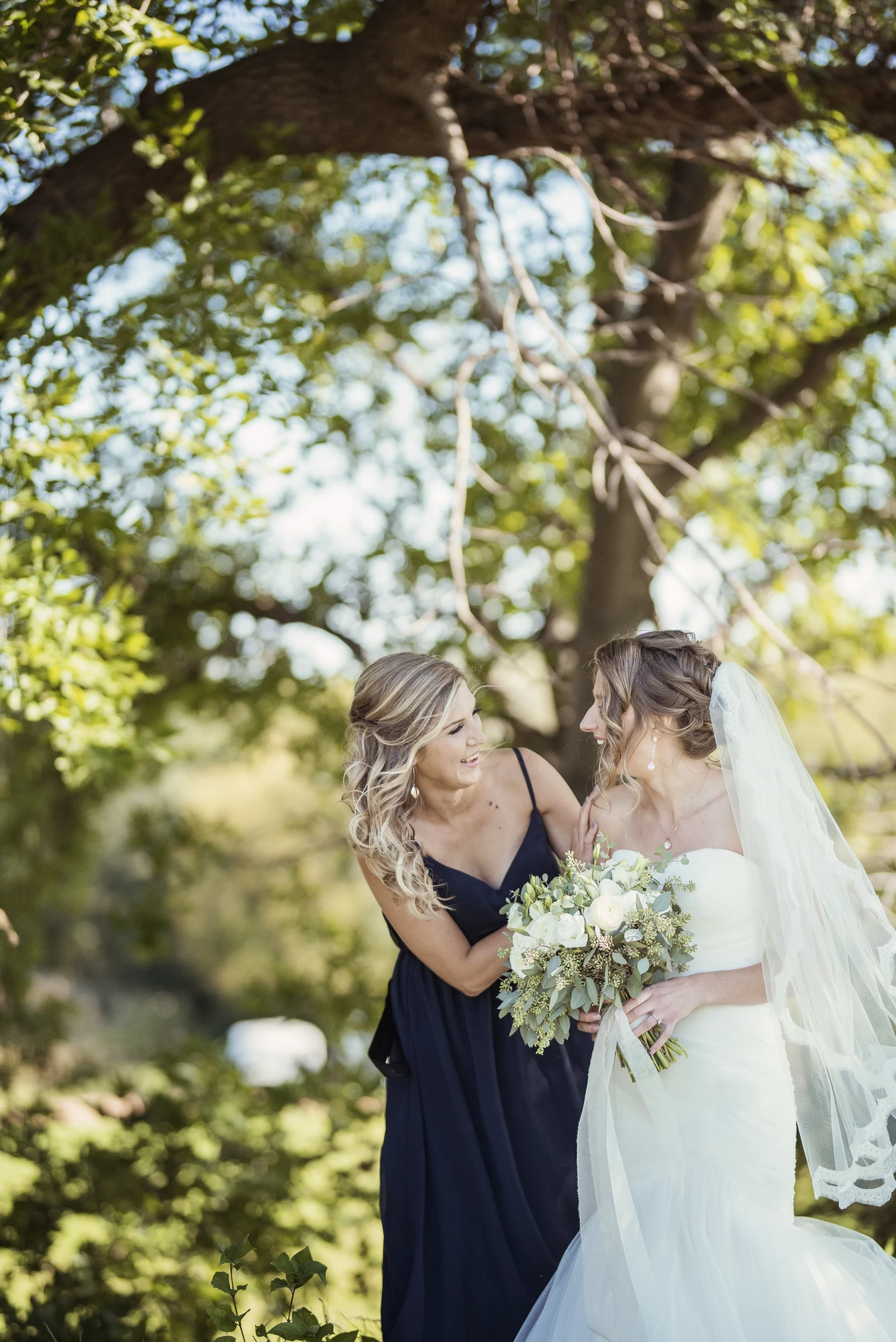 Elegant bridal hairstyle with intricate details