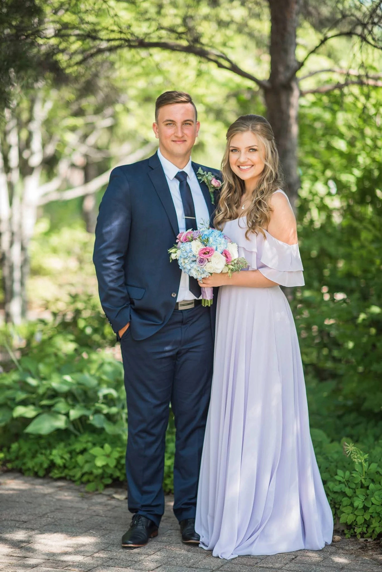 Elegant bridal hairstyle with intricate details